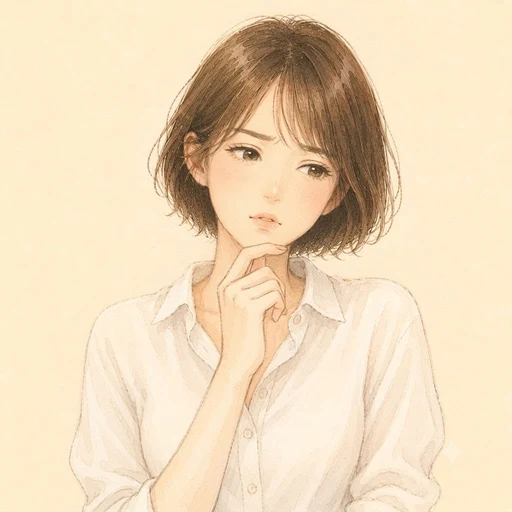 資料を見て考え込むことこ